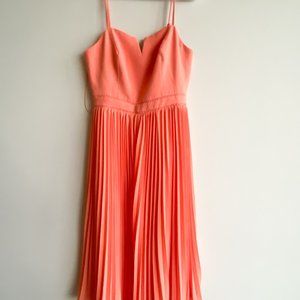 Pleated Strappy Summer Dress